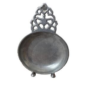 Vintage‎ Carson Pewter Dish With Pewter Stand